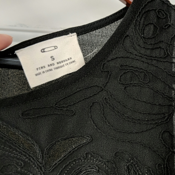 Pins and Needles black sheer top - Picture 4 of 5